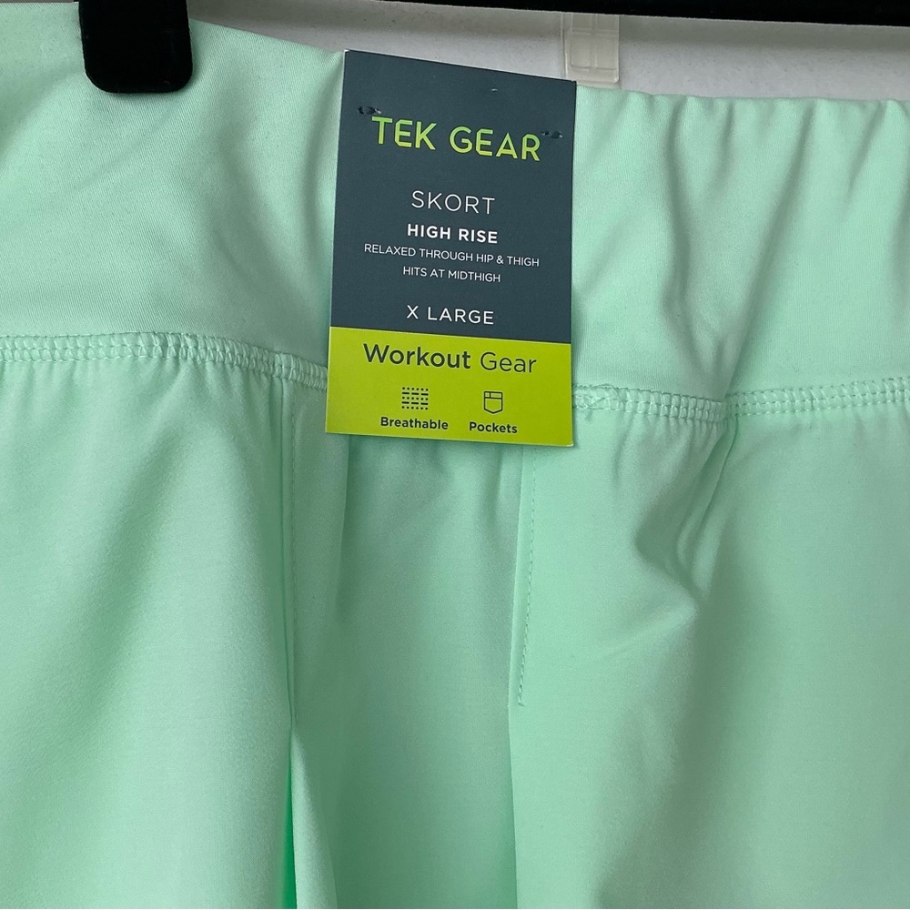NEW Tek Gear Mint Green Skater Athletic Skirt/Skort - Picture 6 of 10
